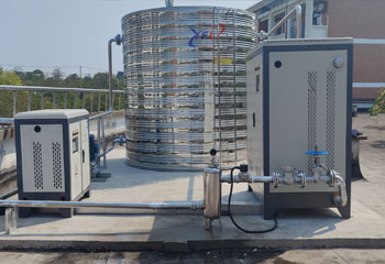 安徽合肥一六八中学热水供应180KW商用电磁热水锅炉项目